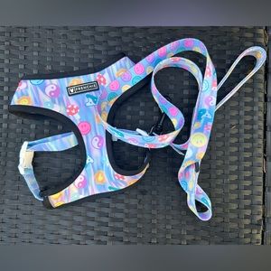 NWOT Frenchie Bulldog Large Reversible Harness and Leash
